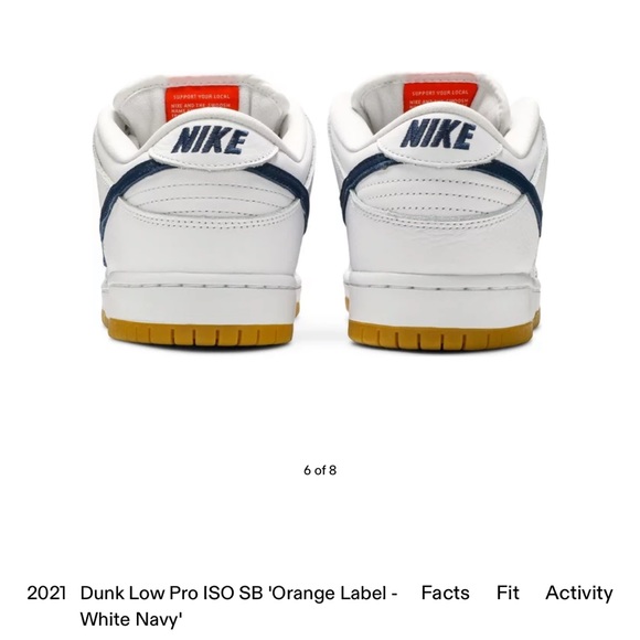 2021 Nike SB Dunk Low Pro Orange Label - Picture 2 of 8